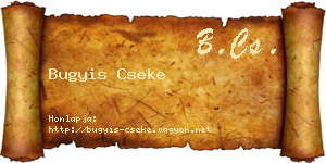 Bugyis Cseke névjegykártya